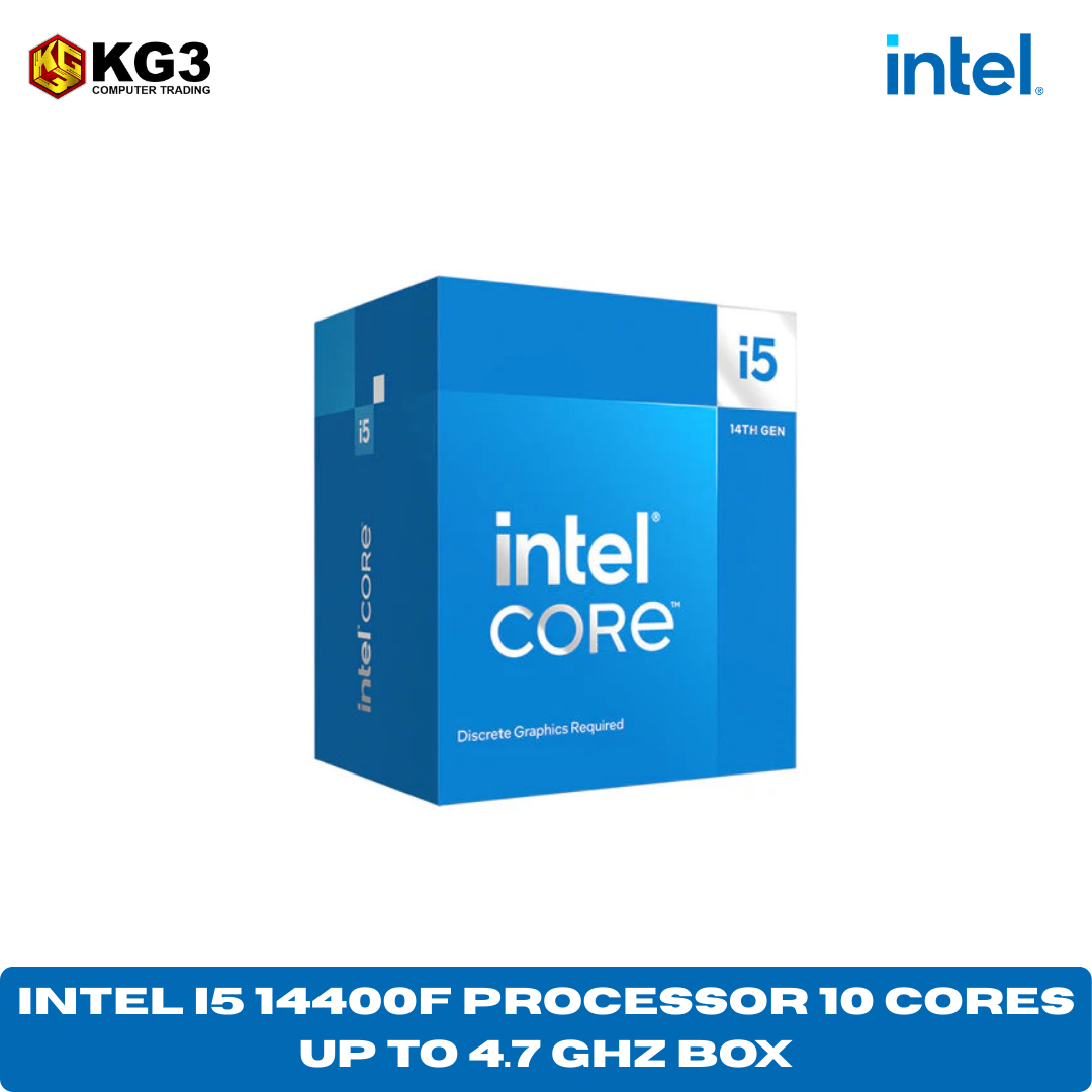 Intel i5 14400F Processor 10 cores (6 P-cores + 4 E-cores) up to 4.7 GHz BOX thumbnail