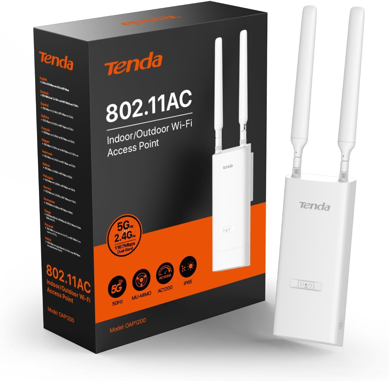 Tenda OAP1200 AC1200 Gigabit Outdoor Access Point