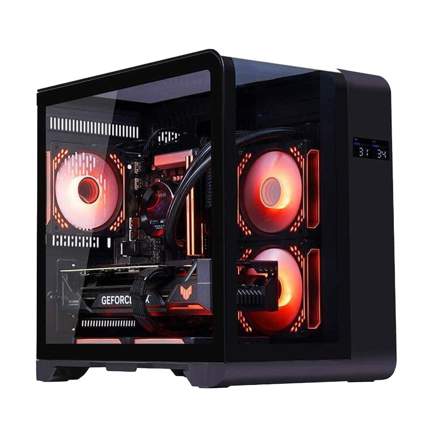 WJ Coolman Robin Curve Mini Digital Tempered Case BLACK