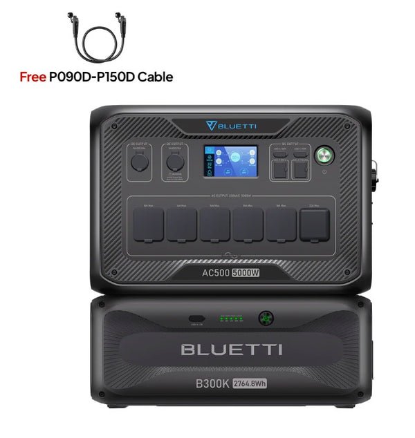 BLUETTI AC500+B300K+Cable | Home Battery Backup System