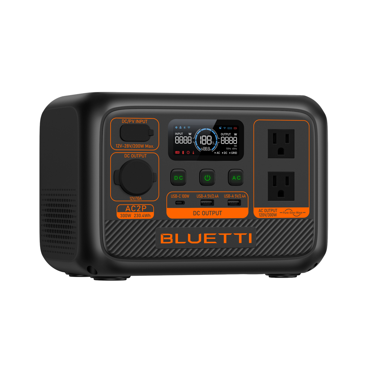 BLUETTI AC2P 300W Portable Power Station view 3