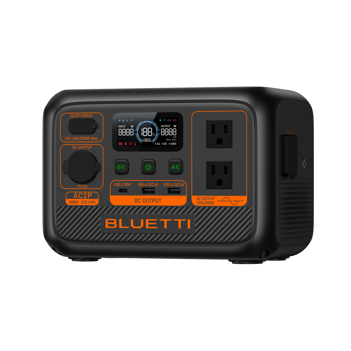BLUETTI AC2P 300W Portable Power Station view 4