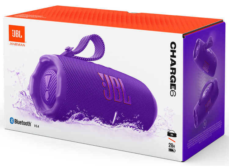 Harman JBL Charge 6 Purple Portable Waterproof Drop proof Speaker
