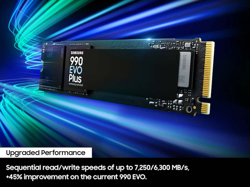 Samsung 1TB 990 EVO PLUS NVME M.2 SSD view 4