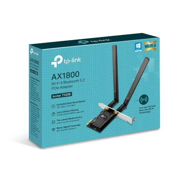TP-LINK Archer TX20E AX1800 Dual Band Wifi 6 Bluetooth 5.2 PCI Express Adapter view 5