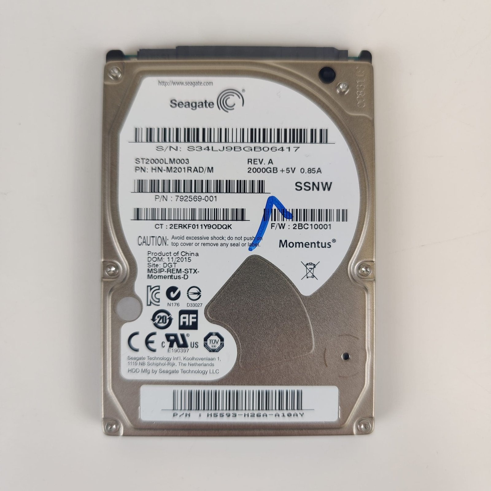 OEM 2TB 2.5" view 2