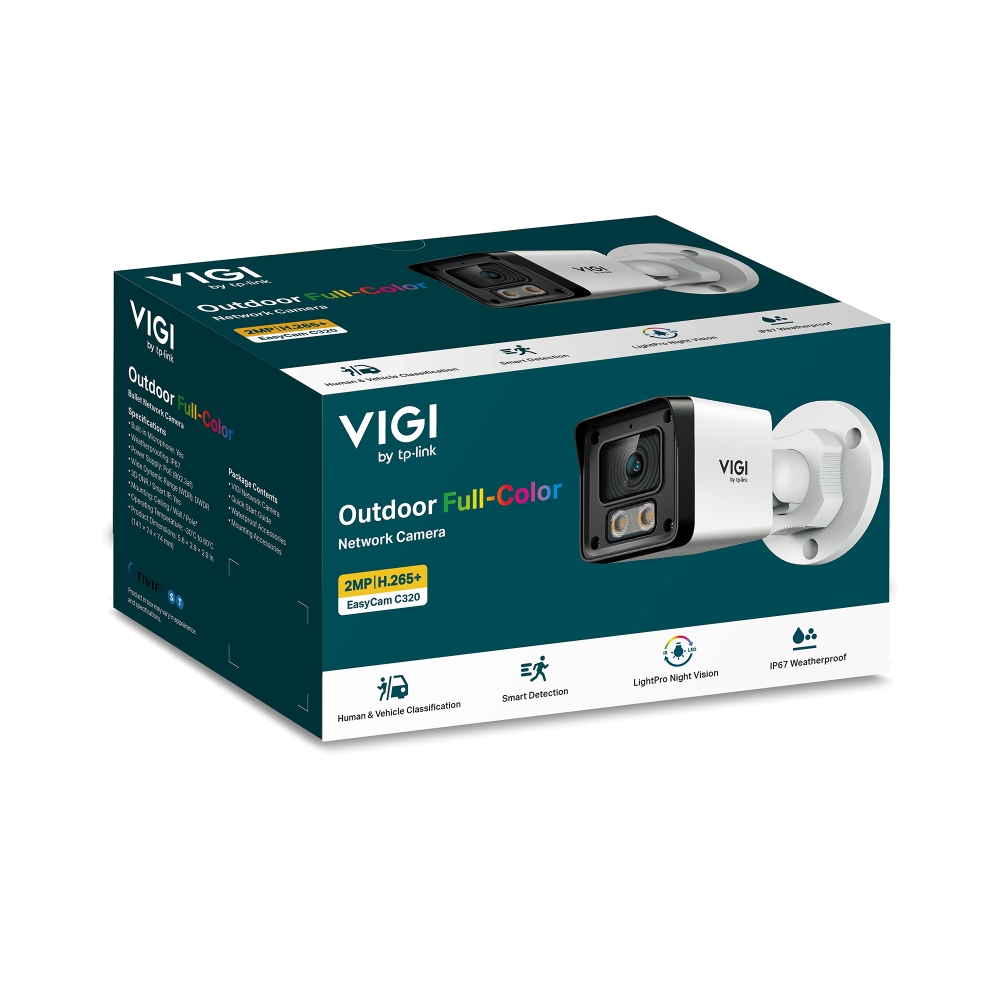 TP-Link EasyCam C320 VIGI 2MP Outdoor Full-Color Bullet Network Camera view 3