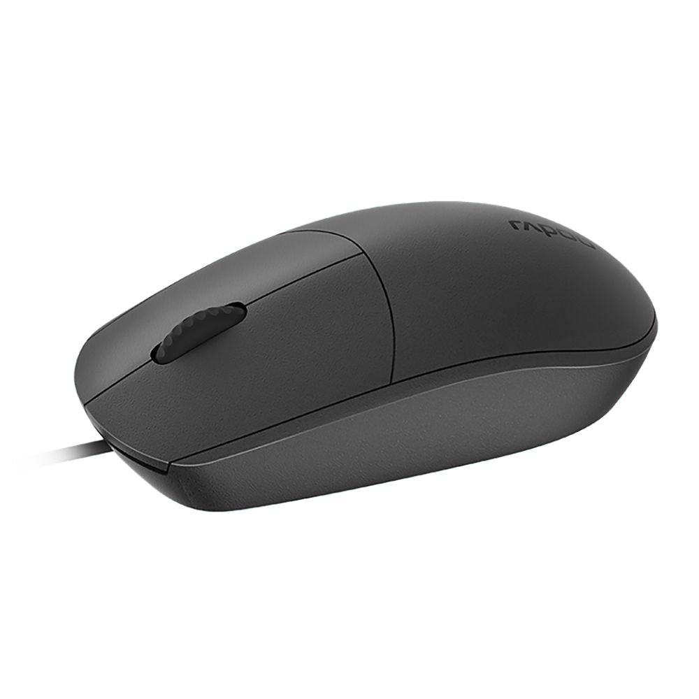 RAPOO N100 Wired Optical USB Mouse BLACK